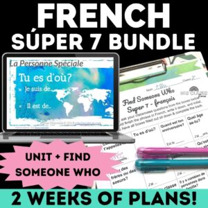 French Super 7 Verbs Present Tense Bundle from Mis Clases Locas