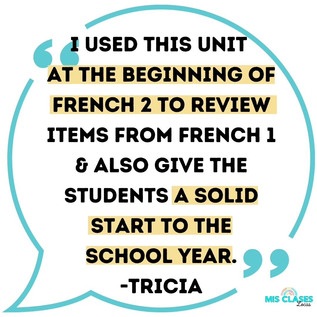 French Super 7 Verbs Present Tense Bundle from Mis Clases Locas