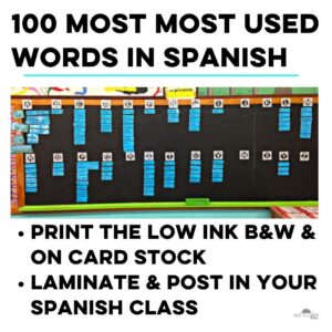 Spanish Word Wall