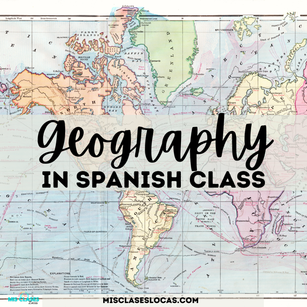 Geography in Spanish class from Mis Clases Locas