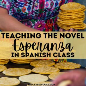 Teaching the novel Esperanza in Spanish class from Mis Clases Locas