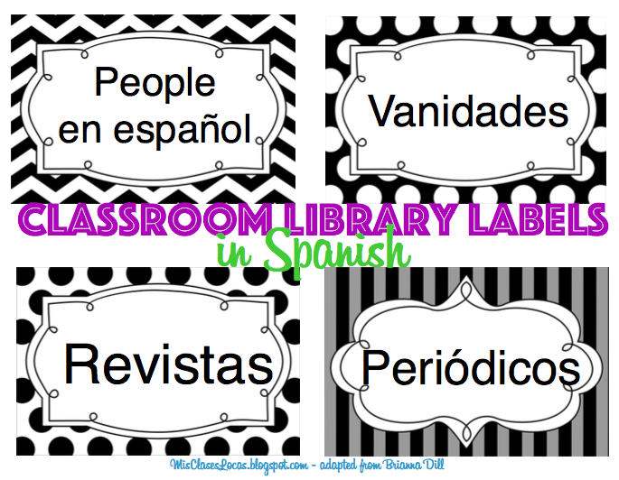 Classroom Library Labels