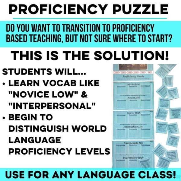 Proficiency Puzzle Mis Clases Locas