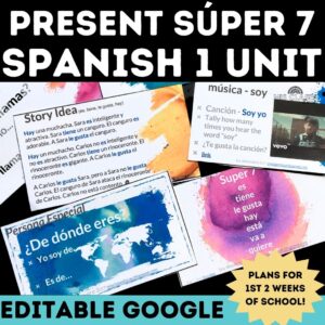 Spanish Super 7 unit from Mis Clases Locas