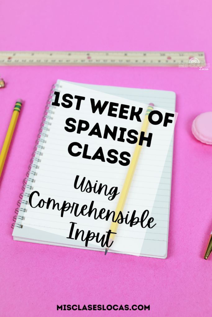 1st week of Spanish Class using CI - Mis Clases Locas