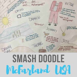 McFarland  USA in Spanish class smash doodle