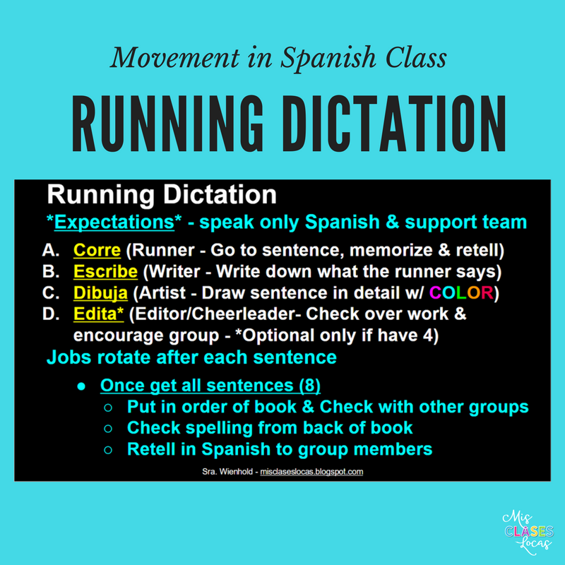 10 Ways to Get your Spanish Class Moving - Mis Clases Locas