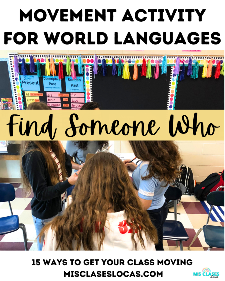 Get Your Spanish Class Moving - Mis Clases Locas