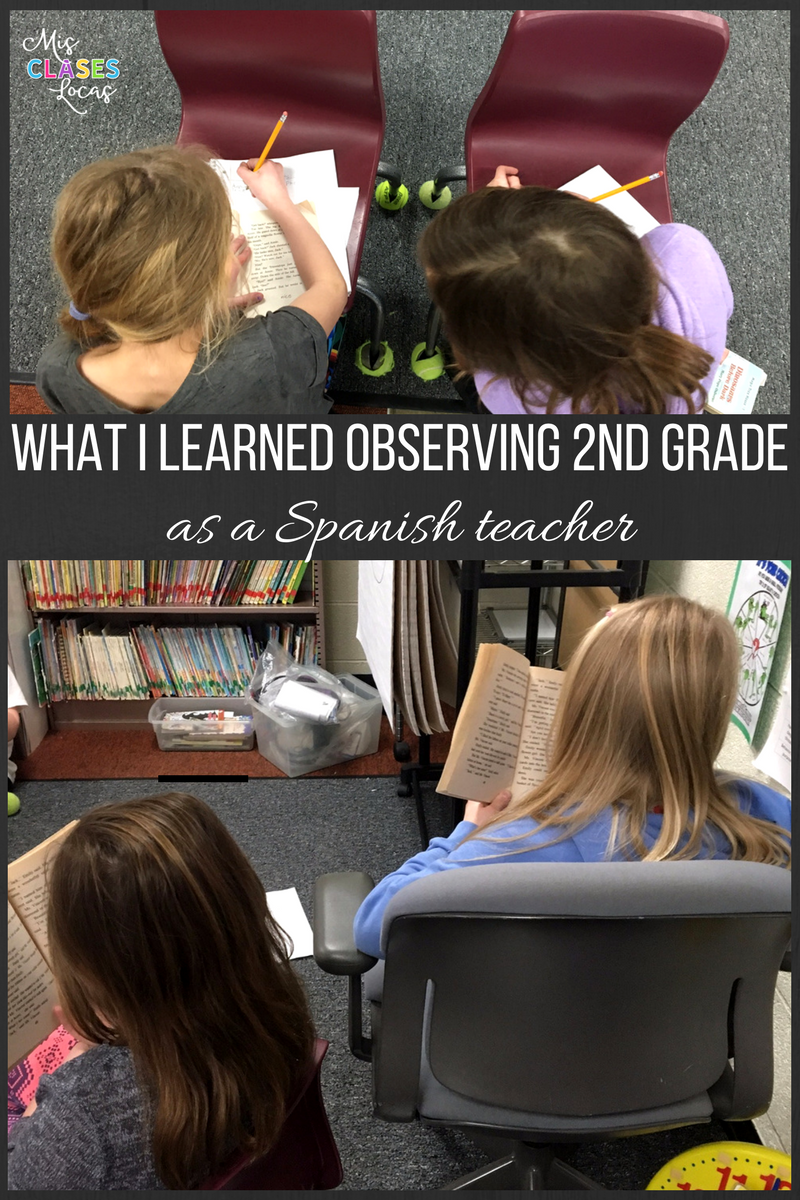 What I Learned Observing 2nd Grade Literacy