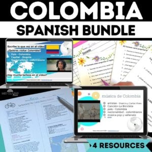 Colombia Bundle for Spanish class from Mis Clases Locas