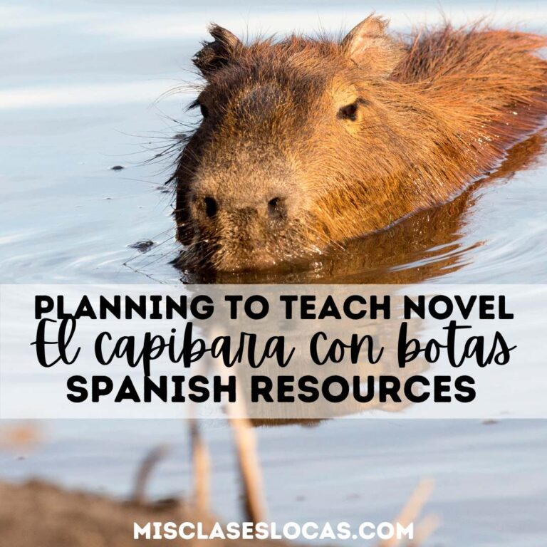 Resources for teaching El capibara con botas in Spanish class from Mis Clases Locas