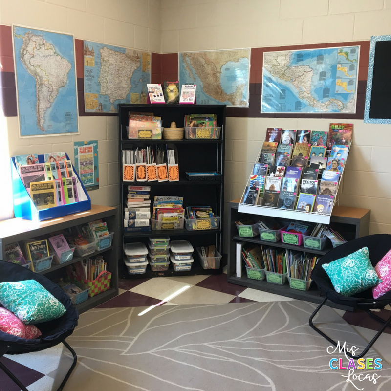 Spanish Classroom Library Tour 2017 - Mis Clases Locas