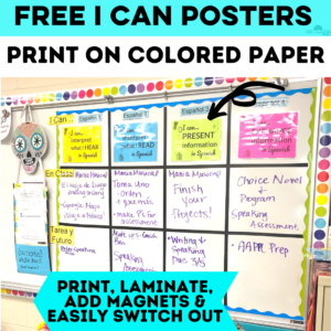 Free I can statement posters for Spanish class from Mis Clases Locas