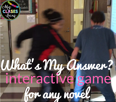 What's my answer? - fun game for any novel