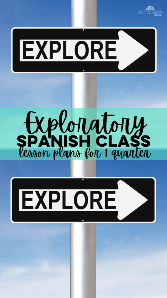 Exploratory Spanish lesson plans blog post Mis Clases Locas