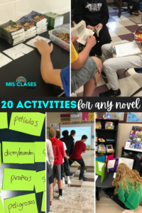 20 Activities for any Spanish Class Novel from Mis Clases Locas