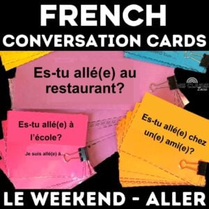 1st Day of French Speaking Activity 
