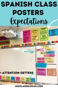 Expectation posters for Spanish class shared by Mis Clases Locas