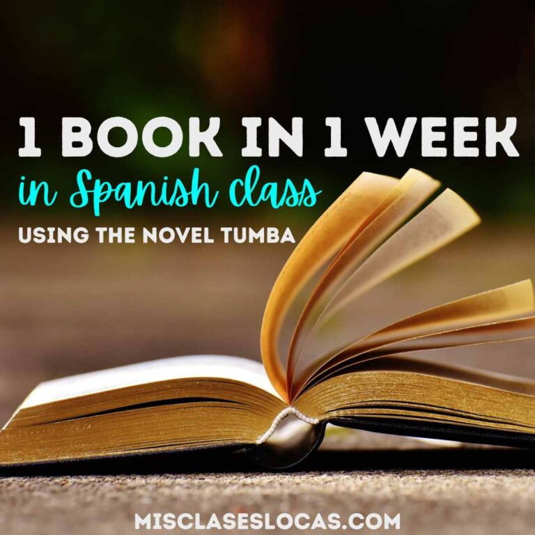 Teaching the novel Tumba in Spanish class in 1 week shared by Mis Clases Locas