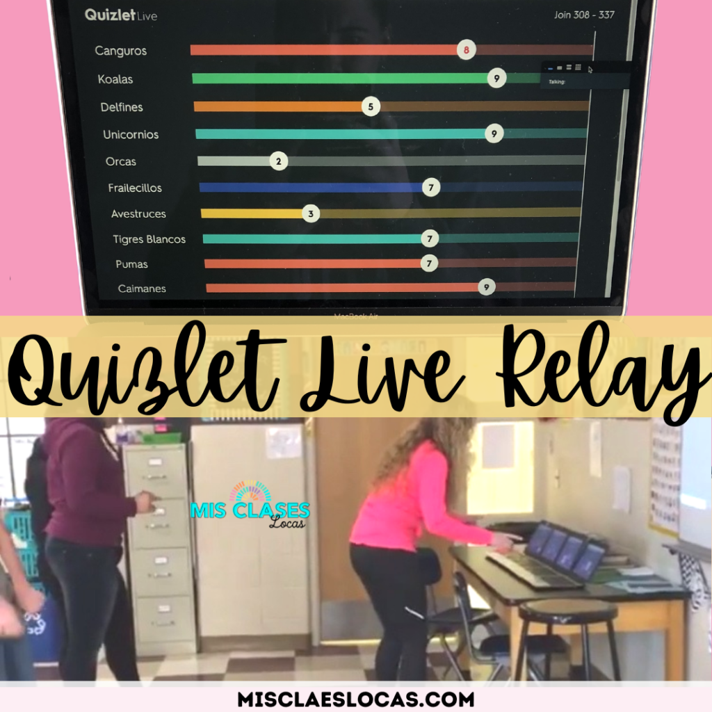 Quizlet Live Relay Race from Mis Clases Locas