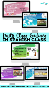 Spanish Class Routines to Start Class