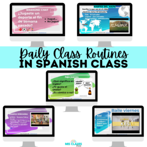 Spanish Classroom Routines - Para Empezar from Mis Clases Locas