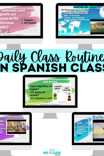 Spanish Classroom Routines - Para Empezar from Mis Clases Locas