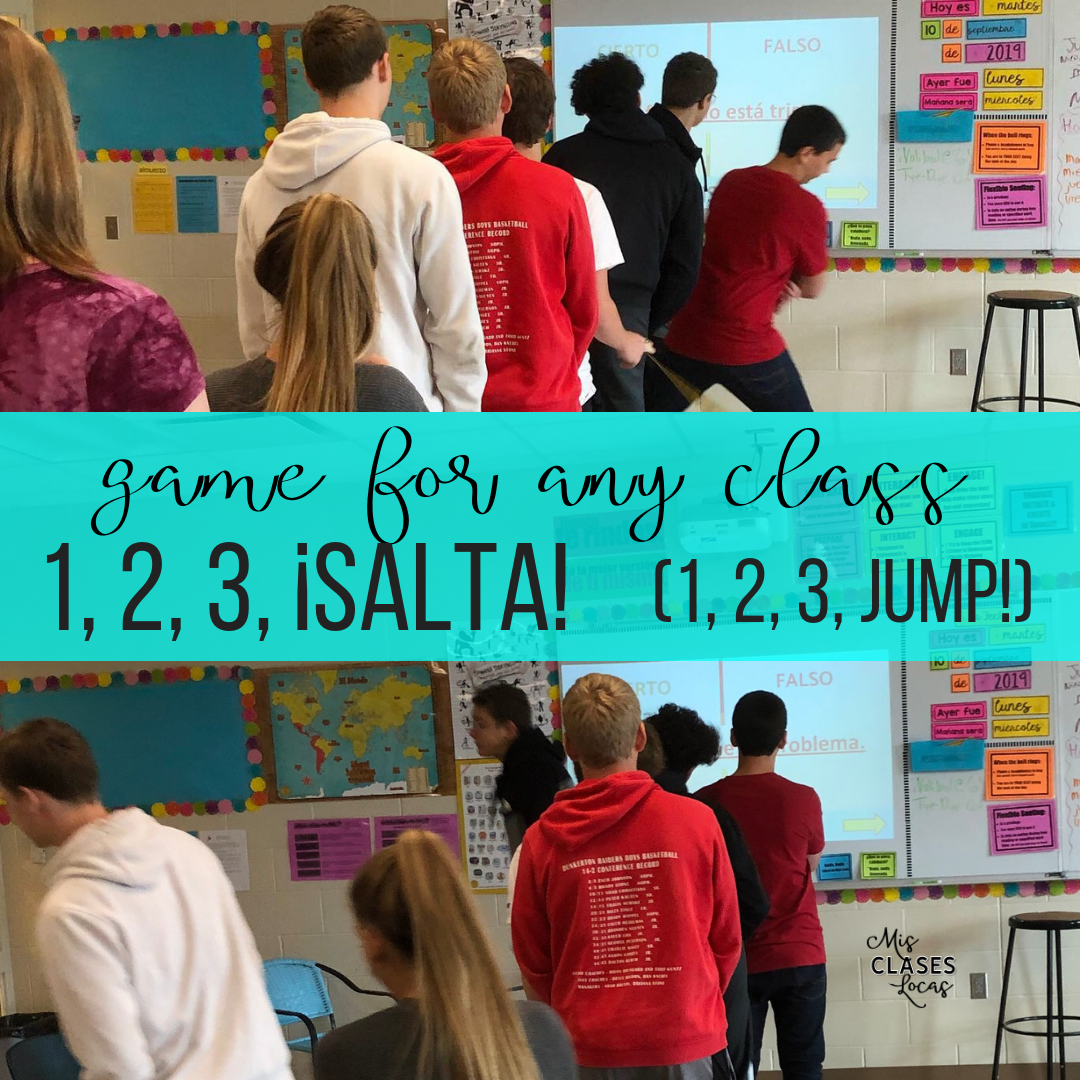 Quick Tip: 1, 2, 3, ¡SALTA! (1,2,3 Jump!) a game to get any class moving - shared by Mis Clases Locas