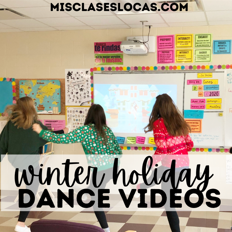 Winter themed Just Dance Videos from Mis Clases Locas