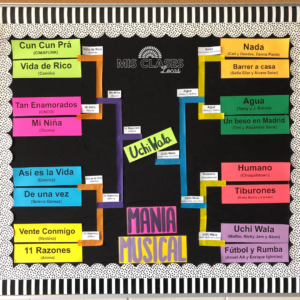 March Music Bracket in Spanish Class from Mis Clases Locas