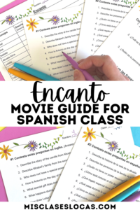 Encanto movie guide for Spanish Class from Mis Clases Locas