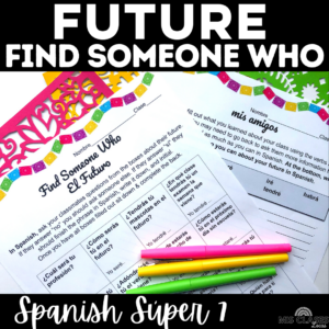 Future Super 7 Spanish class activity from Mis Clases Locas