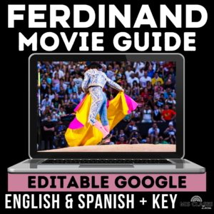 Ferdinand Movie Guide for Spanish class