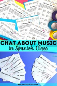 Chat about Music in Spanish class from Mis Clases Locas