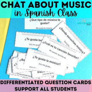 Chat about music in Spanish Class Mis Clases Locas