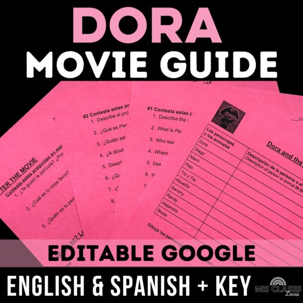Dora Movie Guide for Spanish class