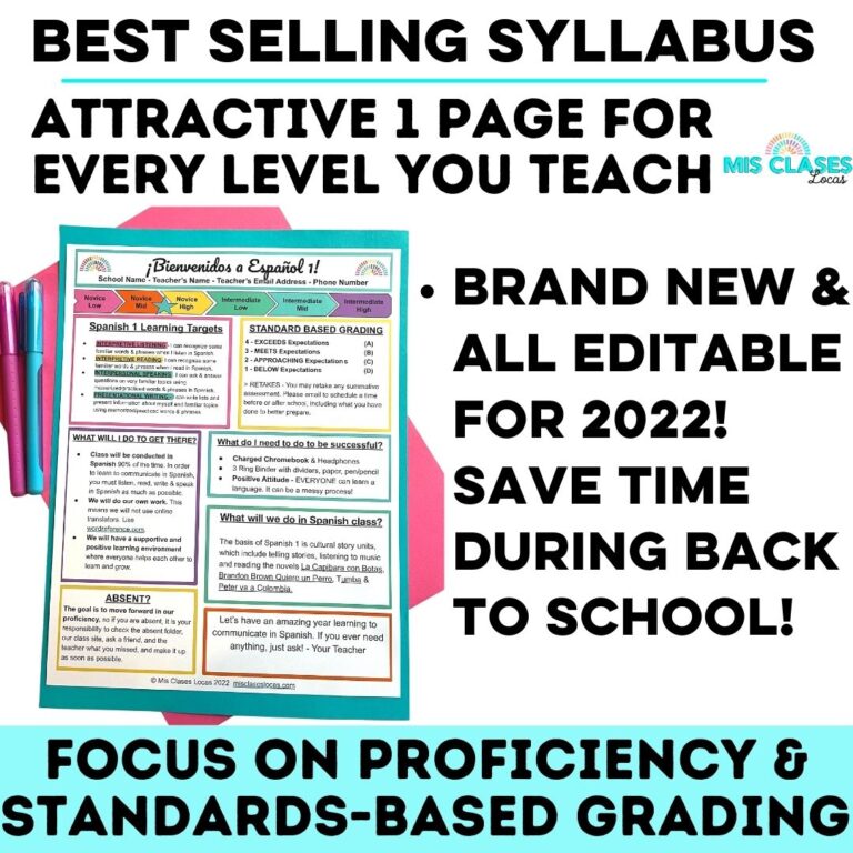 1st Week of Spanish Back to School BUNDLE - Mis Clases Locas