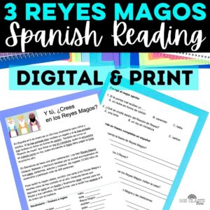 Los Reyes Magos Reading for Spanish Class Worksheet