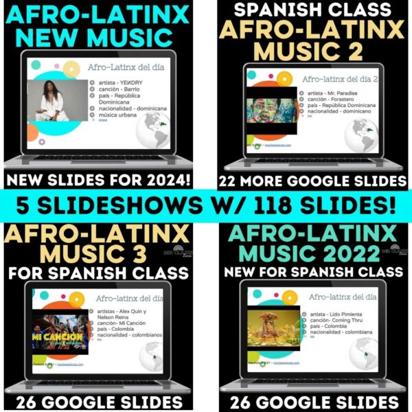 Afro-Latino Music bundle for Spanish class from Mis Clases Locas