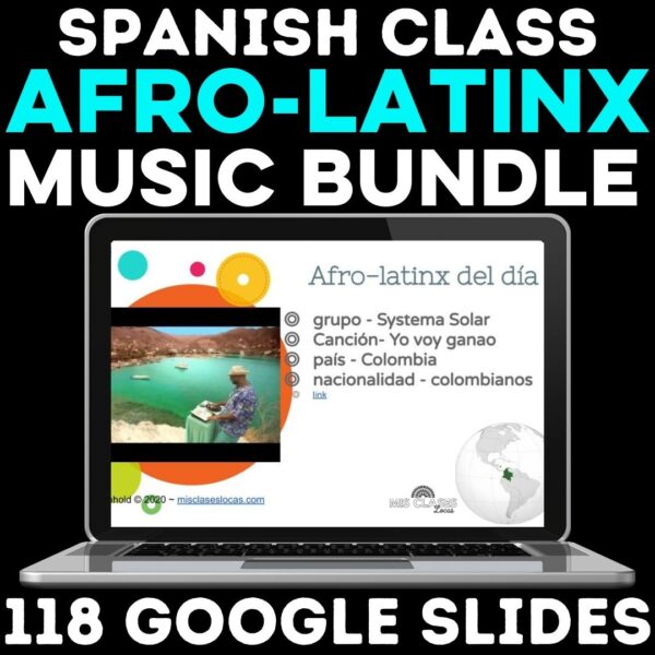 Afro-Latino Music bundle for Spanish class from Mis Clases Locas