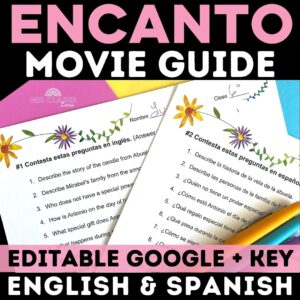 Encanto Spanish Movie Guide from Mis Clases Locas