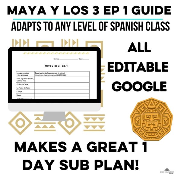 Maya y los 3 Ep 1 in Spanish class