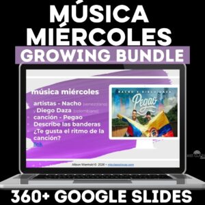 Mis Clases Locas Growing Music Bundle of Slides