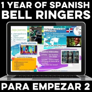 Para Empezar year of Spanish Class Routines from Mis Clases Locas