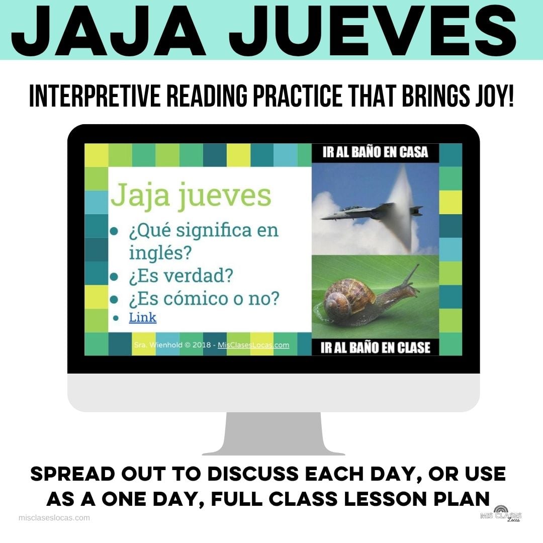 Para Empezar year of Spanish Class Routines with jokes from Mis Clases Locas