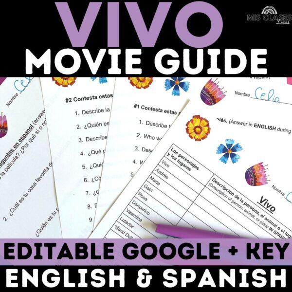 Vivo Movie guide for Spanish class