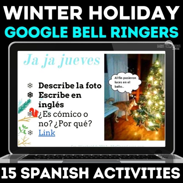 Spanish Winter Bell Ringers for navivdad from Mis Clases Locas