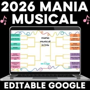 2026 Mania Musical Spanish Music Bracket from Mis Clases Locas