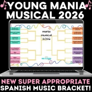 2026 Young Mania Musical Spanish Music Bracket from Mis Clases Locas