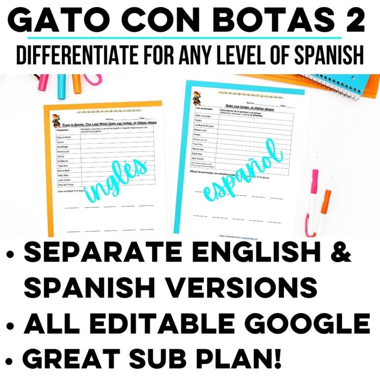 Puss in Boots The Last Wish Movie Worksheet - Mis Clases Locas